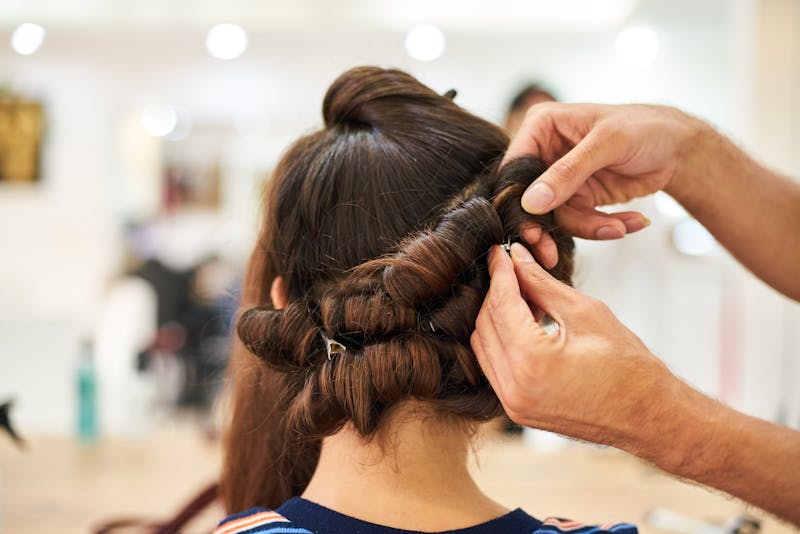 Professional hairstyling by Nisha Beauty Salon Kuwait
