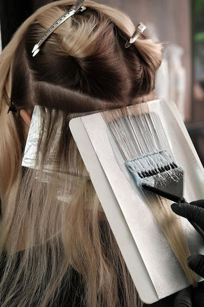 Hair colour transformation by Nisha Beauty Salon Kuwait